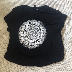 h&m black horoscope shirt